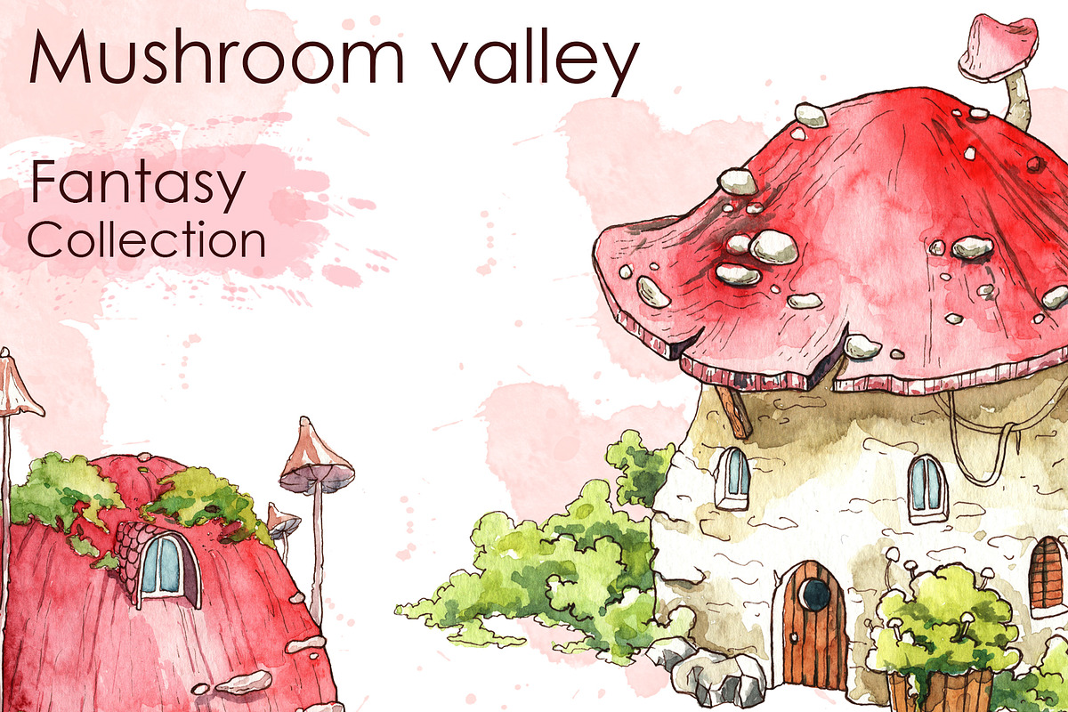 Mushroom valley, an Illustration by Dashamoony (Photo 1 of 7)