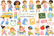 Kids Back to School Clipart Teacher, a Person Illustration by SugarCloudStudioArt (Thumbnail 1 of 6)