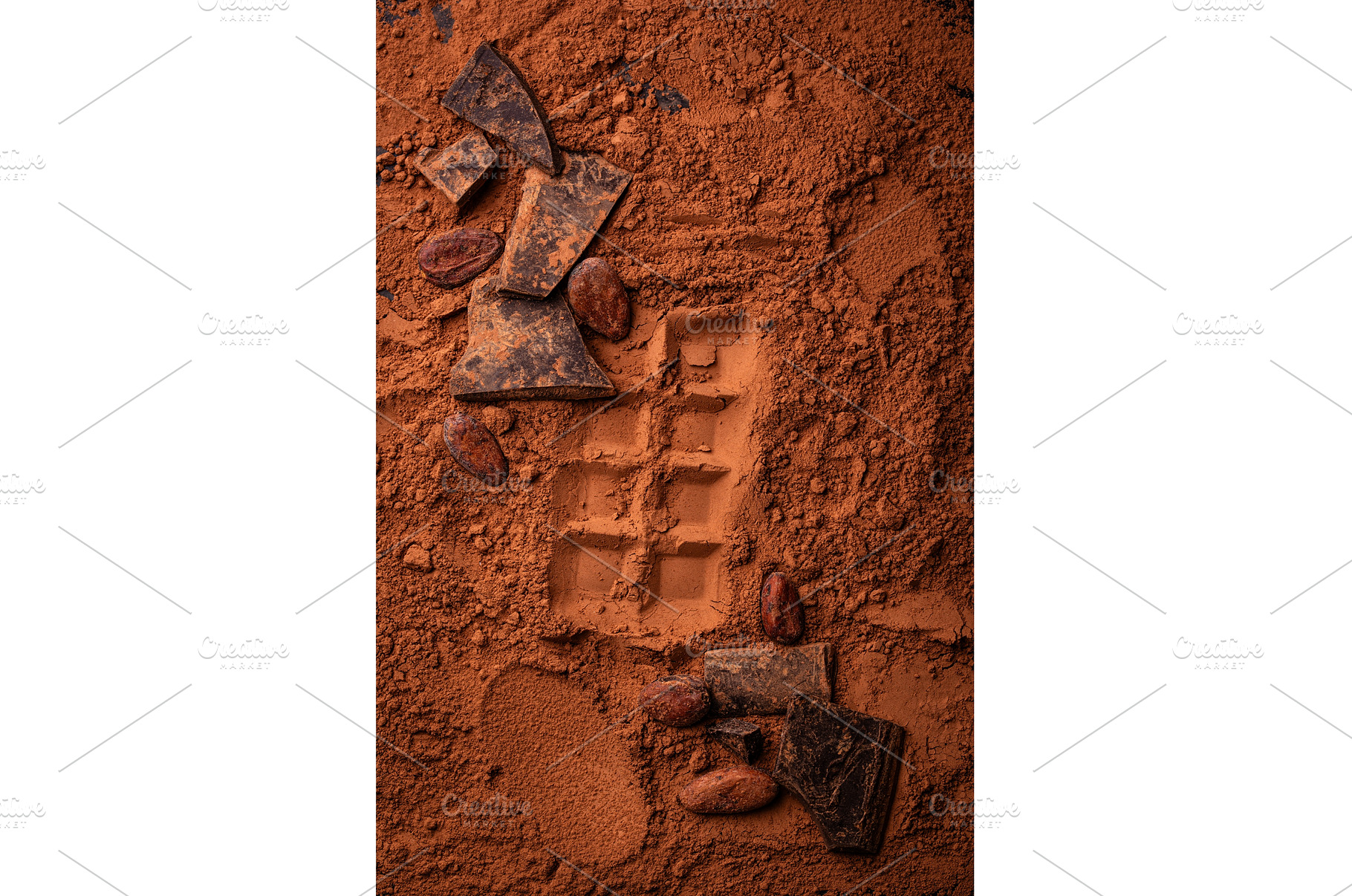 Cocoa powder, beans and natural, a Food & Drink Photo by Yulia Furman
