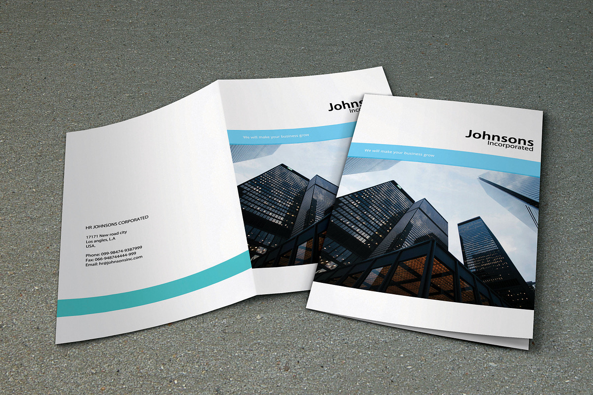 Corporate Bifold Brochure 8 Pages, a Brochure Template by retrographix (Photo 1 of 4)