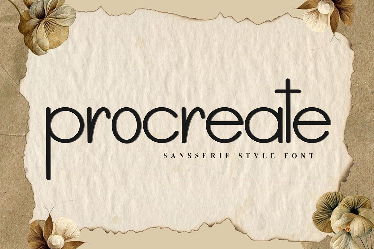 Procreate, a Handwritten Font by InermediaSTUDIO (Photo 1 of 8)