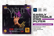 Night life party flyer Design, a Flyer Template by Shajib Shikder (Thumbnail 1 of 2)