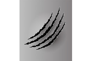 Bear or tiger claw mark, a Texture Illustration by Things for designers
