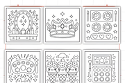 Creative Girly Coloring Pages, a Decorative Illustration by Design Station (Thumbnail 4 of 4)