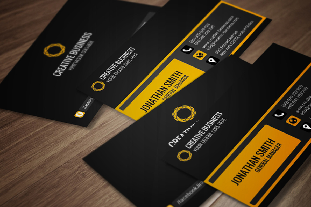 Modern Corporate Business Card CM012, a Business Card Template by annozio (Photo 1 of 3)
