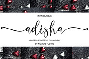 Adisha Script, a Script Font by Nowlystudios (Thumbnail 1 of 7)