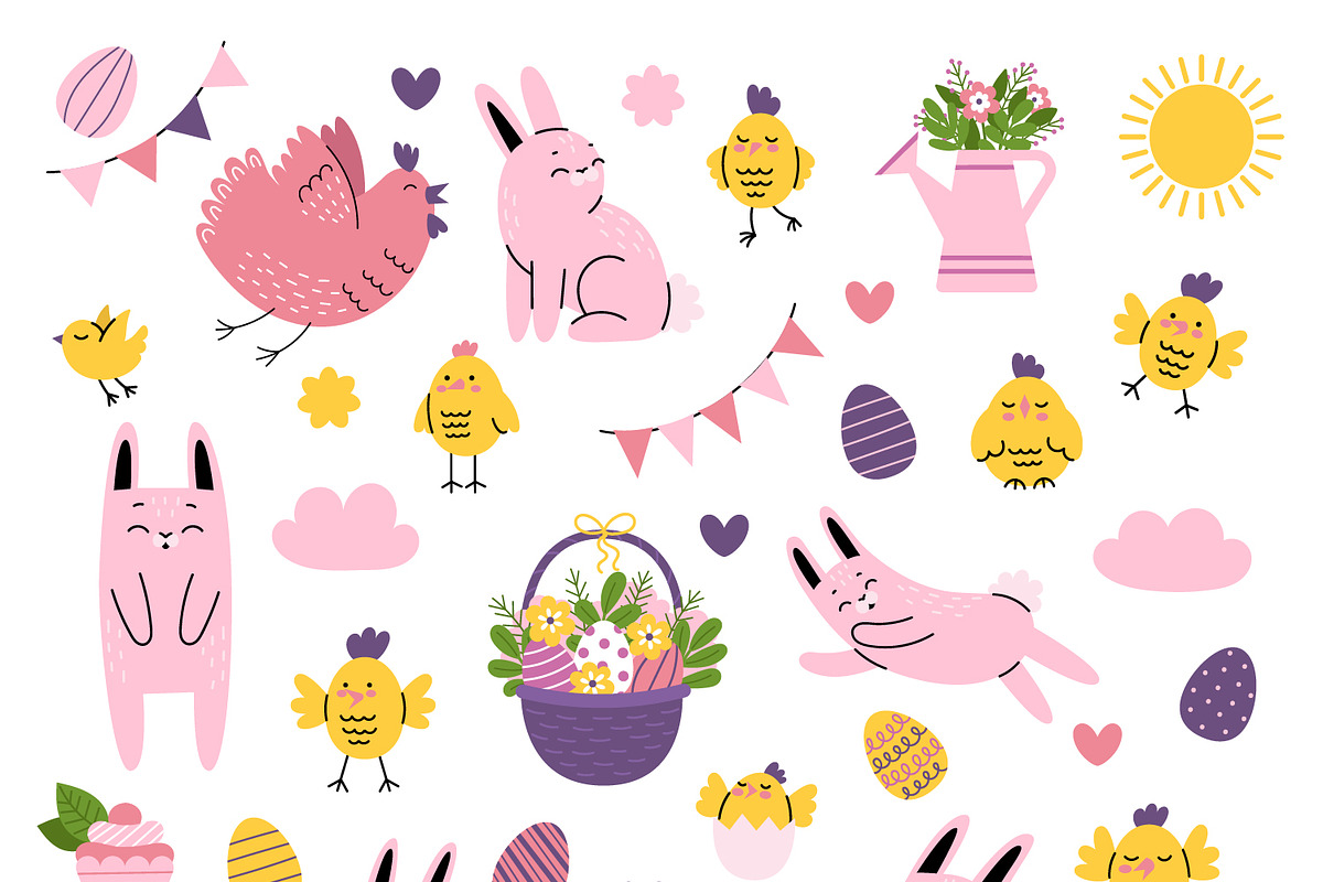 Vector Easter Clipart, a Graphic by My May Art (Photo 2 of 10)