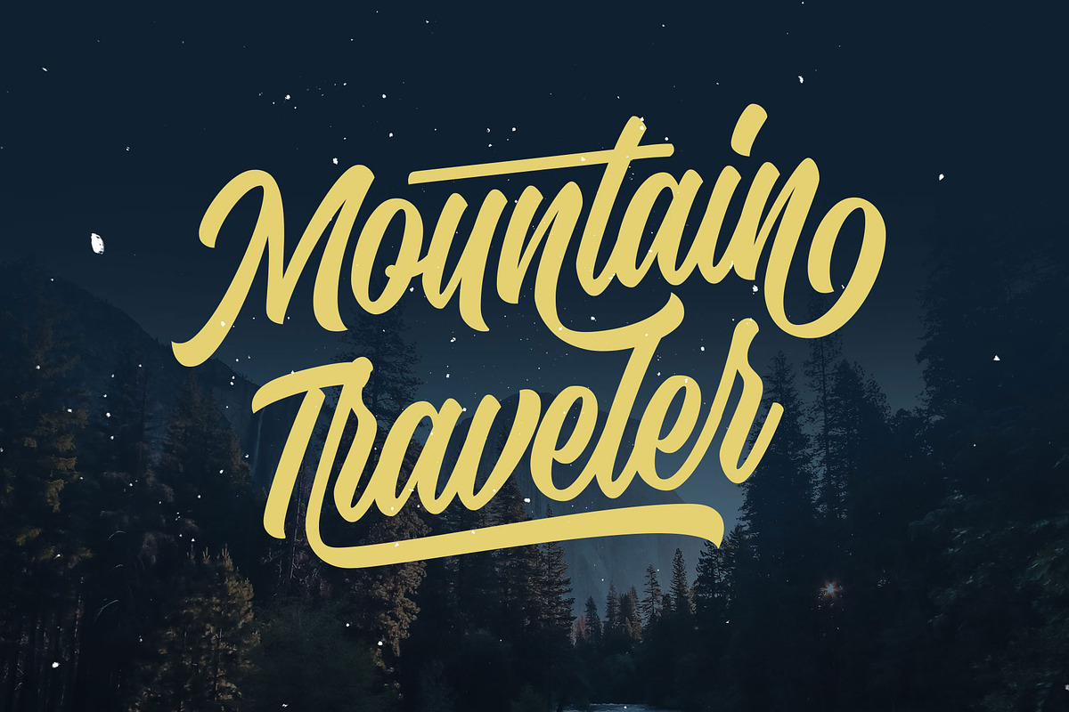 Hadnich - Modern Script, a Script Font by Arterfak Project (Photo 2 of 16)