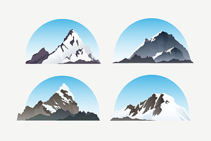 Vector Mountains Set