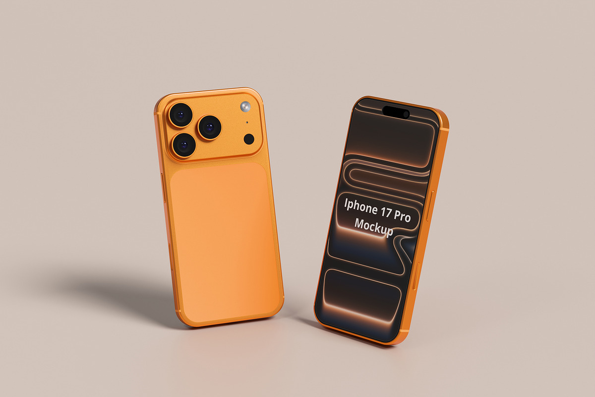 High-Quality Iphone Pro 17 Mockup, an iPhone Mockup by safrizalstudio (Photo 5 of 5)