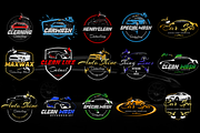 Auto Detailing Logo Bundle, a Branding & Logo Template by Glowin_studio (Thumbnail 2 of 3)