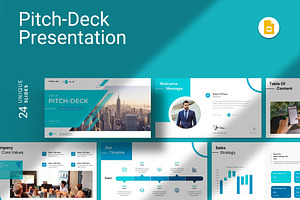 Pitch Deck Presentation Templates, a Presentation Template by Fit-tee