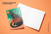 Vintage Halloween 5x7 Card Template, a Card Template by creatsy5 (Thumbnail 3 of 5)