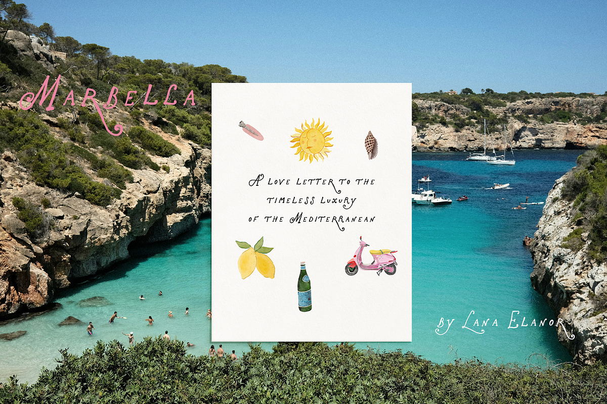 Marbella Summer Whimsical Icons, an Object Graphic by Lana Elanor (Photo 8 of 16)