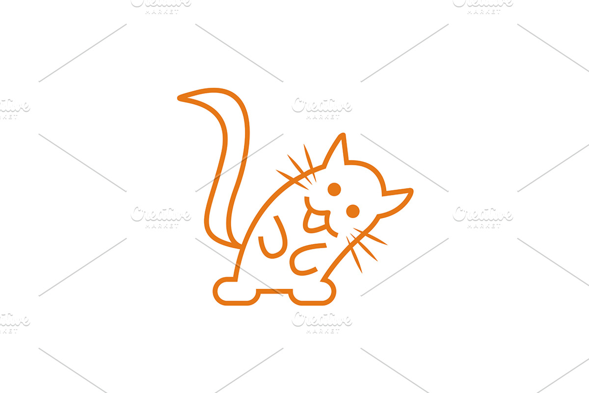 20 Logo Cat Templates Bundle, a Branding & Logo Template by Friendesigns (Photo 19 of 21)
