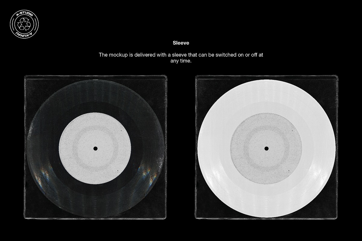 Retro Vinyl Mockup, a Product Mockup by A-Studio (Photo 3 of 7)
