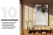 10 Poster Frames Mockups Scenes, an Advertising Mockup by PixelsDesign (Thumbnail 3 of 3)