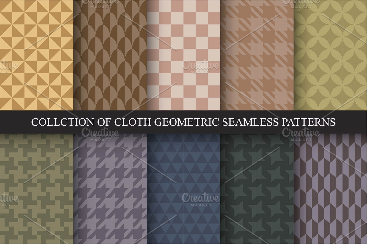 Vintage seamless fabric pattrens, a Pattern Graphic by ExpressShop (Photo 1 of 5)