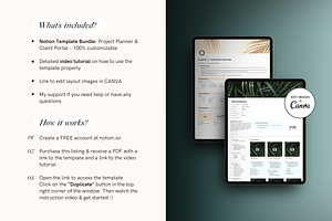 Notion Client Portal Project Planner