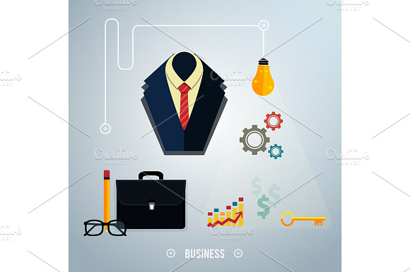 Business concept. Tools, interier preview 2