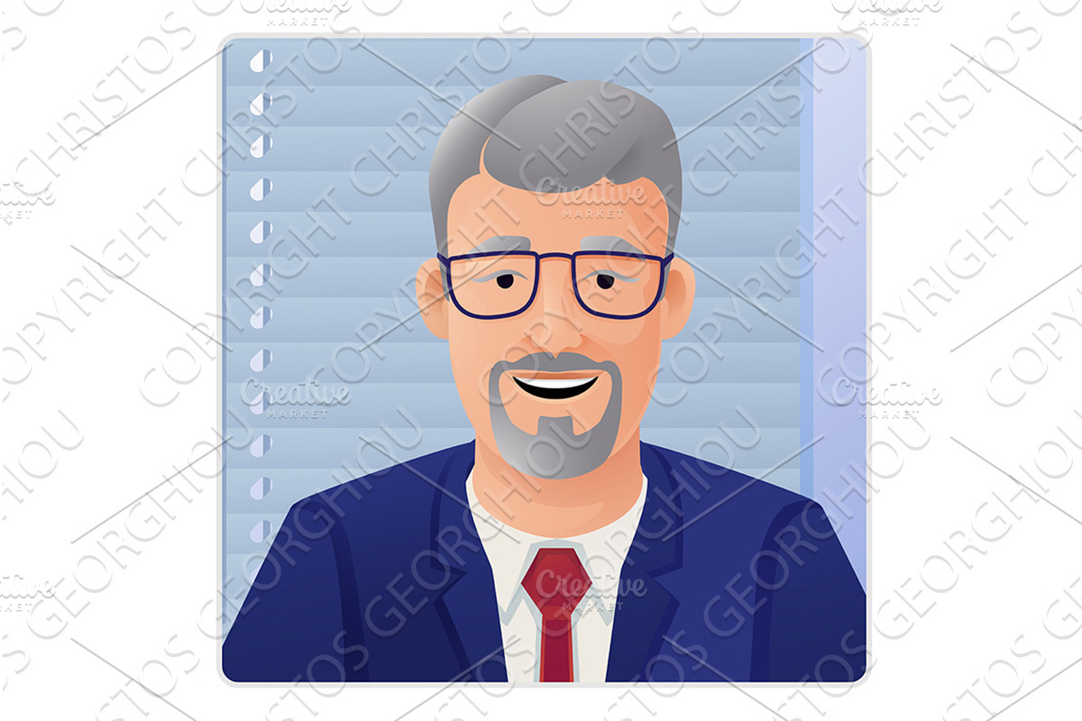 Man Profile Illustration Internet, a Person Illustration by Christos Georghiou