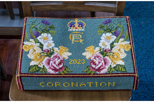 King Charles III coronation pew, an Arts & Entertainment Photo by Backyard Stock