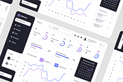 Hotel Booking Admin Dashboard, an UI Kit Template by SquidPixey (Thumbnail 3 of 5)
