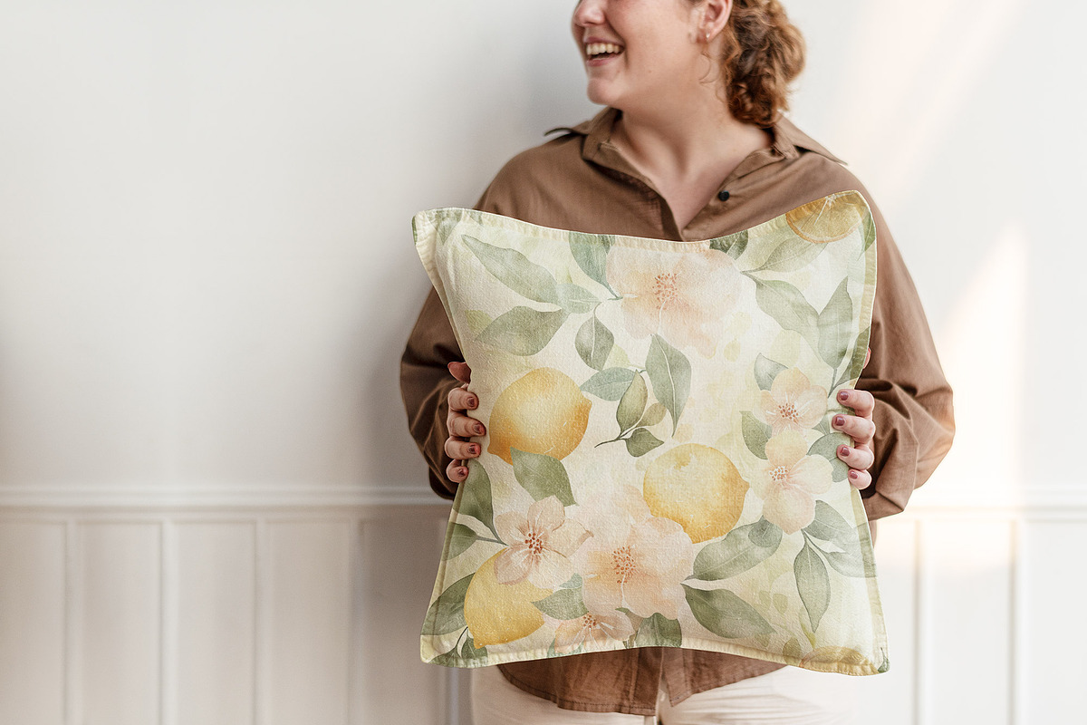 LEMONS & FLOWERS Seamless Pattern, a Pattern Graphic by AYAKA Studio Co. (Photo 7 of 9)