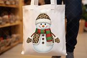 Leopard Print Crochet Christmas PNG, an Illustration by SinaCreation (Thumbnail 4 of 7)