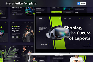 Esport Gaming Era Keynote Template, a Presentation Template by MtvtdArt