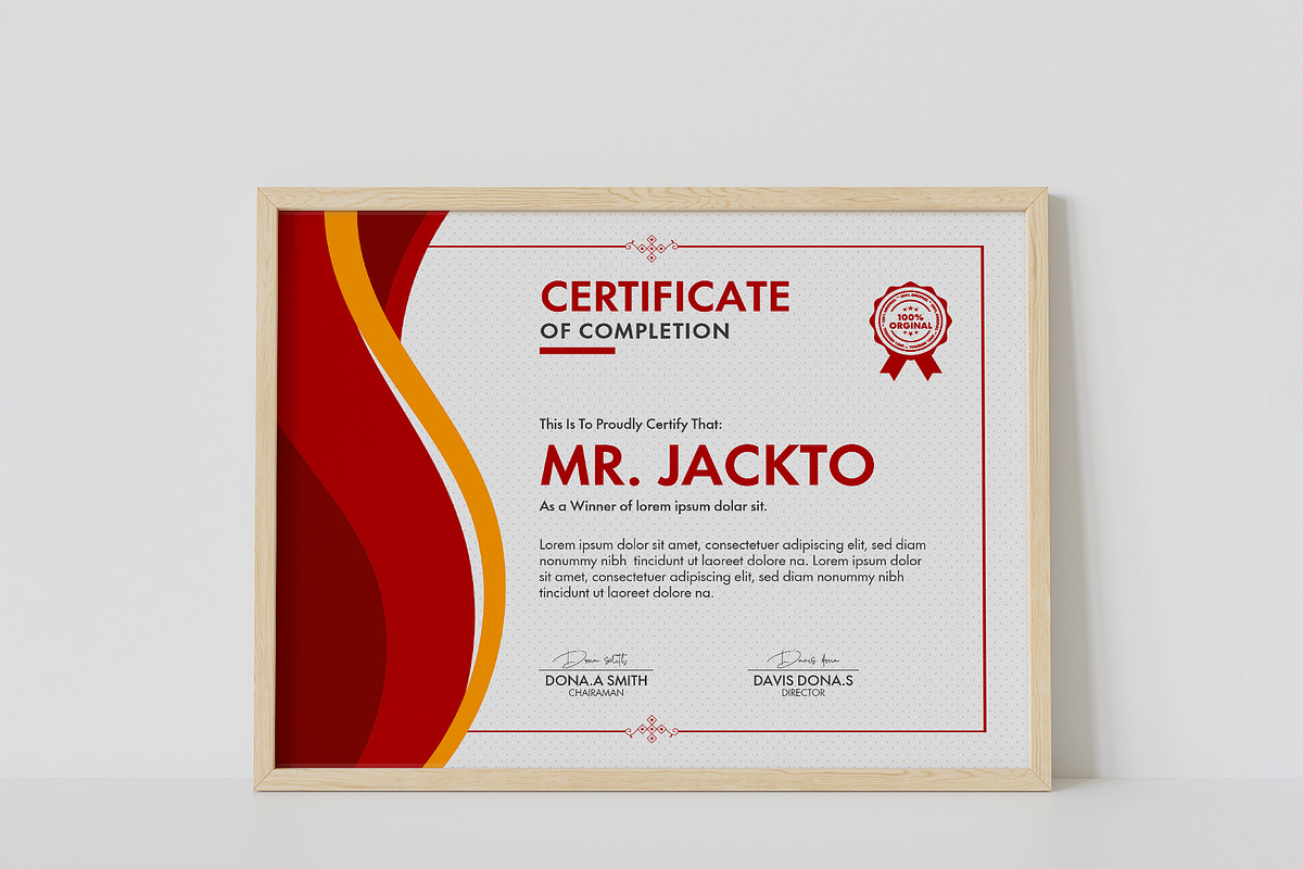 Luxury And Modern Style Certificate, a Stationery Template by MRI STUDIO (Photo 9 of 13)