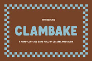 CLAMBAKE by Tyler Elise, a Sans Serif Font by tylerelise (Thumbnail 1 of 4)