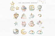Cute Unicorn Clipart,, an Object Graphic by EllyandLima (Thumbnail 10 of 11)