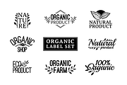 Set organic logo and label, a Branding & Logo Template by Uniyok (Thumbnail 2 of 2)