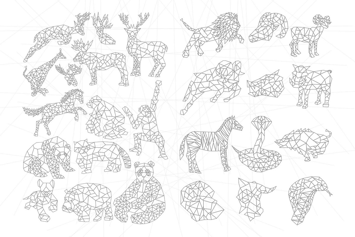 94 Geometric Animals Collection, an Animal Illustration by RHY Studio (Photo 5 of 5)
