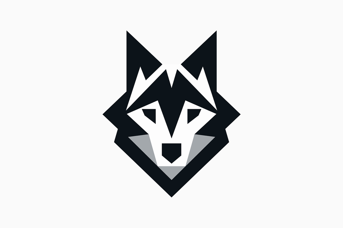 Innovative Geometric Wolf Head Logo, a Branding & Logo Template by Signatoro