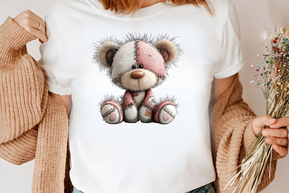Watercolor Teddy Bear Clipart Bundle, an Illustration by Canvas Craft (Photo 7 of 8)