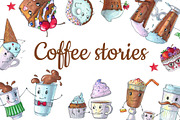 Coffe stories, muffins and coffee, a Food Illustration by fiolika (Thumbnail 1 of 6)