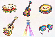 Picnic Party Music festival clipart, an Illustration by CreationArt (Thumbnail 5 of 8)