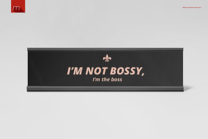 Name Plate Holder Mock-up