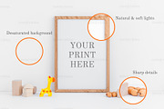 Nursery A4 frame mockup A3 A5, a Print Template by Grace White (Thumbnail 4 of 4)