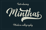 Minthas, a Script Font by Amarlettering (Thumbnail 1 of 7)