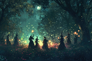 A group of witches wearing dark robe, a Photo by Iftikhar Alam