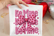 Faux Crochet Valentine Coquette Bow, an Illustration by OK Design (Thumbnail 1 of 6)
