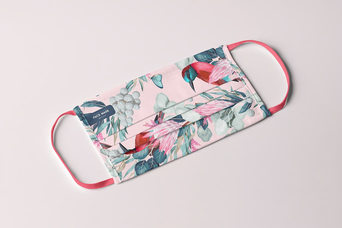 Face Mask Mock-up, a Mask Mockup by zippypixelstudio (Photo 6 of 16)