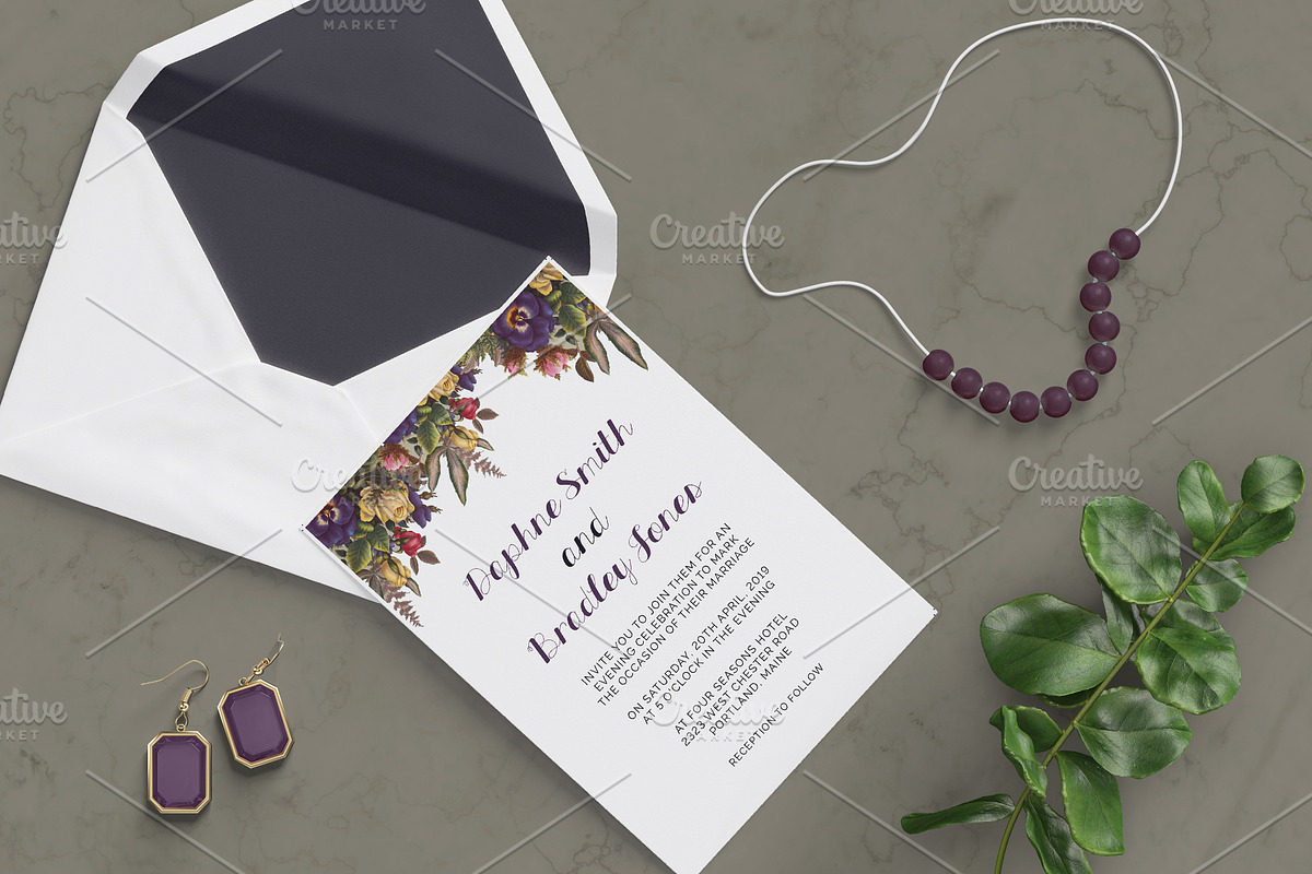 Chic Wedding Suite, an Invitation Template by Cyrah's Collection (Photo 4 of 4)