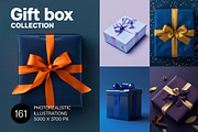 161 Gift boxes, a Holiday Photo by Handmadefont (Thumbnail 1 of 164)