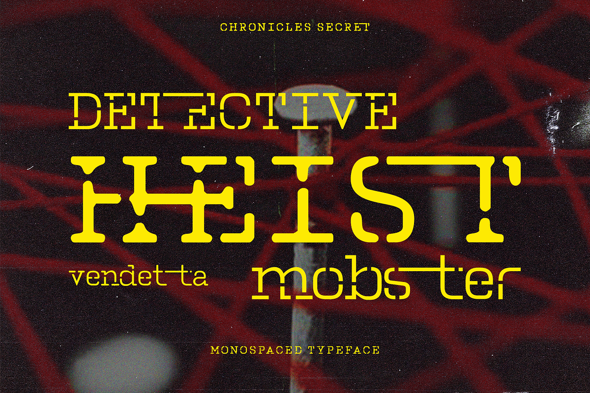 CF Chronicles Secret - Typewriter, a Slab Serif Font by Indotype Foundry (Photo 6 of 10)