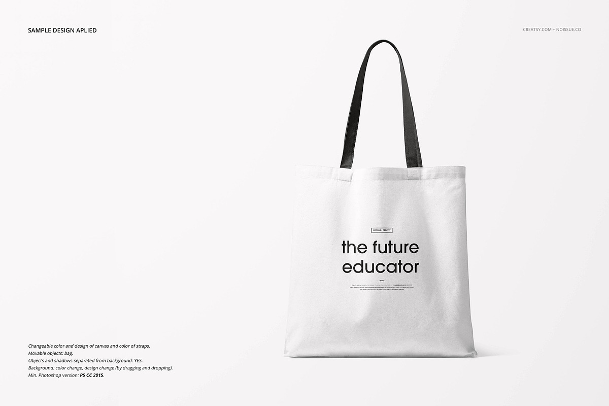 Noissue Tote Bag Mockup Bundle, a Packaging Mockup by creatsy5 (Photo 19 of 67)