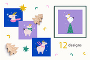 New Year Funny Goats, a Seasonal Illustration by danceyourlife (Thumbnail 5 of 7)